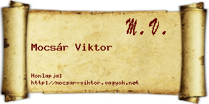 Mocsár Viktor névjegykártya