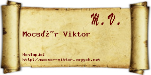 Mocsár Viktor névjegykártya